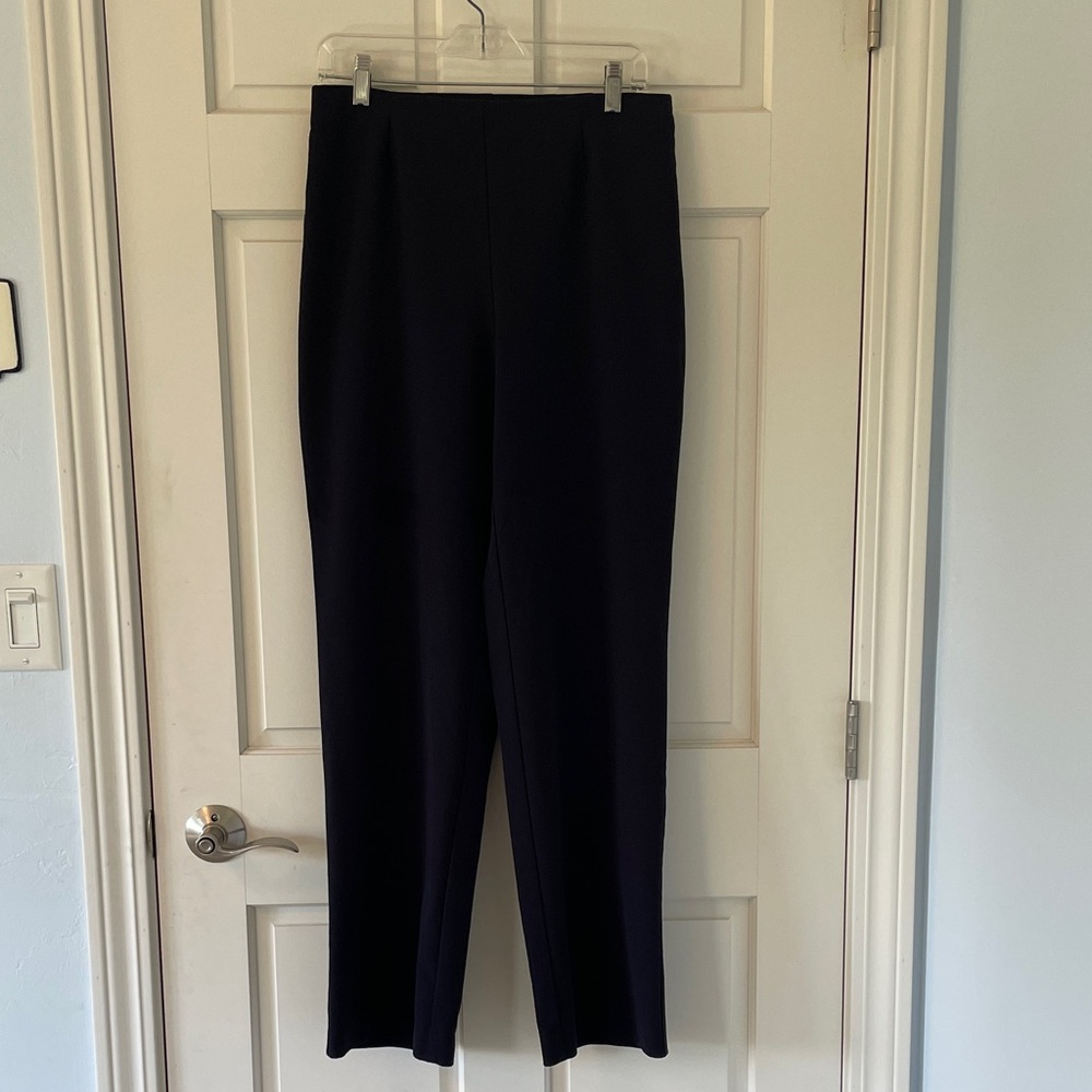 Coldwater Creek Navy Blue Side Zip Women's Dress Pants Classic Fit Sz 8